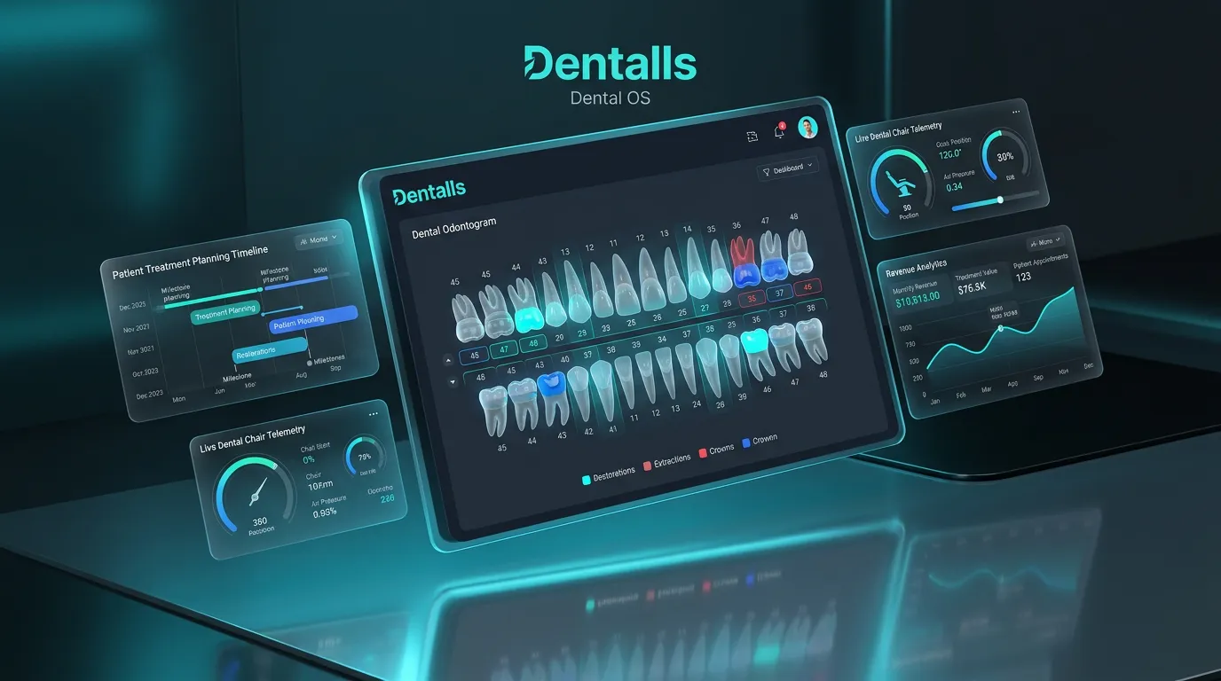 Dentalls Dental Poliklinik Sistemi Canlı Arayüzü