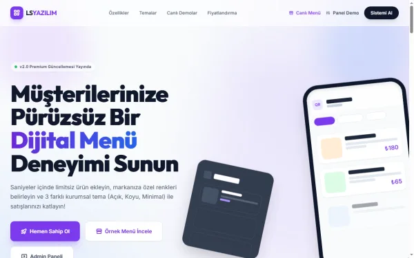 QR Menü Sistemi - Dijital Menü Çözümü